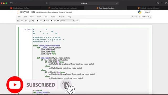 Binary Tree traversal | In Order pre Order post Order Traversal in Python | Data Structures смотреть онлайн