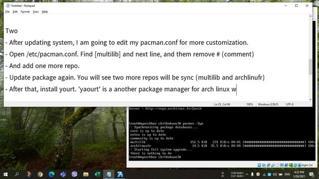 Arch Linux Installation on Virtualbox using Windows 10 (Part 3 - Things to do) смотреть онлайн