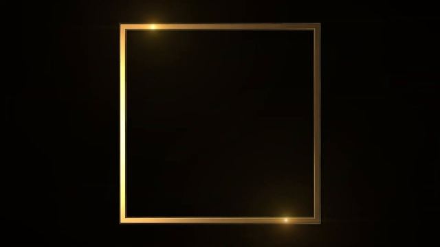 GOLD Frame animated free, Neon Light Frame no copyright, animated border, glowing frame, frame vide смотреть онлайн