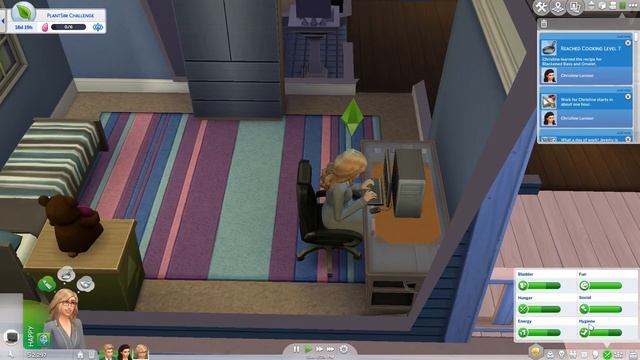 The Sims 4 Current Household Gameplay (Part 3) - The Birth of Mercedes Lennon w/ No Commentary