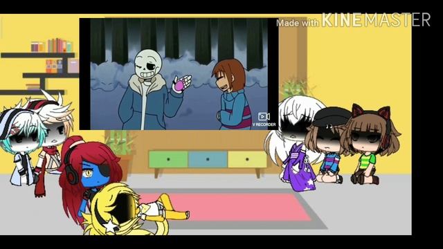 { Undertale Gacha Life } Реакция персонажей Андертейл на...??? смотреть онлайн