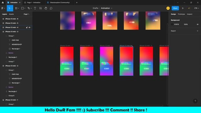 Create Animated Mess gradient in figma with in 8 minutes |Tamil | Figma Tutorial смотреть онлайн
