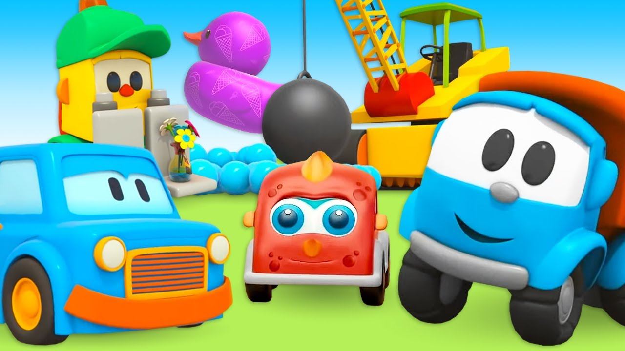 Мультики про машинки - Большой сборник для детей. Грузовичок Лева, Мокас, Машины Помощники смотреть онлайн