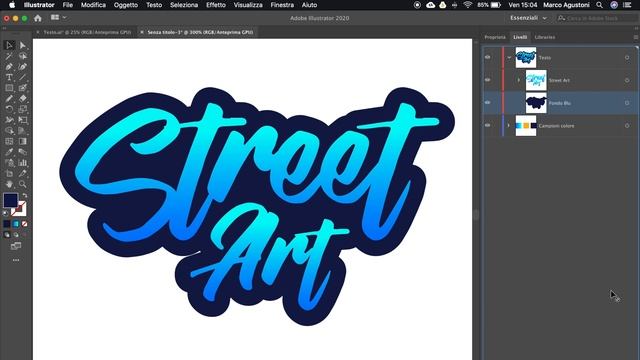 Creare un testo in stile Street Art con Illustrator смотреть онлайн