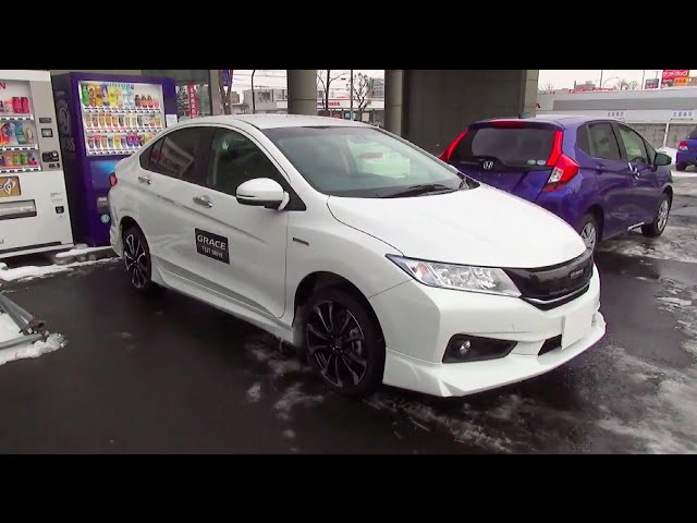 2014 HONDA GRACE HYBRID EX MUGEN. Обзор Японского автомобиля с правым рулём. Интерьер и экстерьера. смотреть онлайн