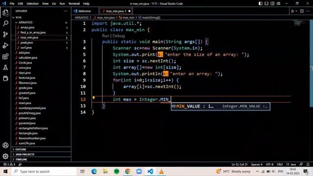 finding max and min value of an array | java arrays | java programming #27 смотреть онлайн