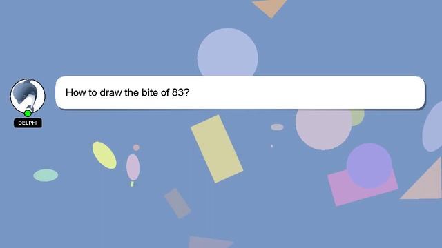 How to draw the bite of 83? смотреть онлайн