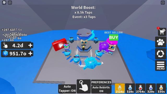 New SECRET Christmas Update + New Upgrade & GOLDEN Potion in Tapping Mania Simulator! [Roblox] смотреть онлайн