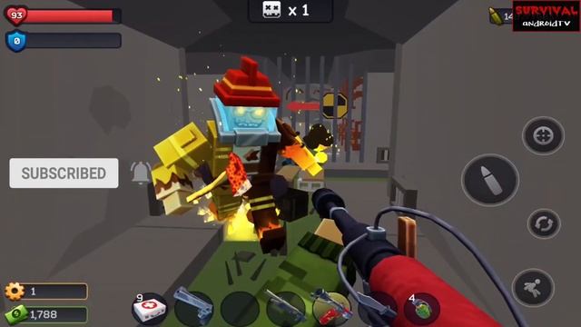 Pixel Combat Zombie Strike Ep10 - BOSS Fight With Rare Weapon M2 Flamethrower Full Unlocked Gamepla смотреть онлайн