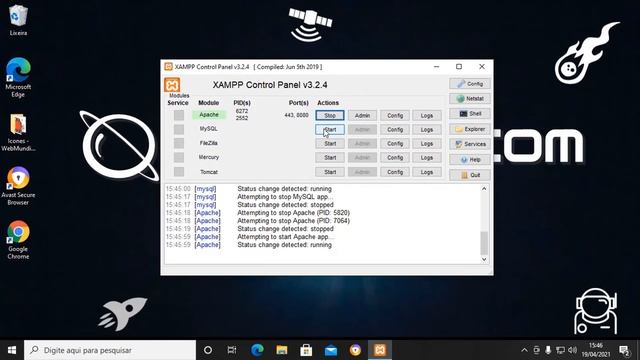 Como Instalar o XAMPP no Windows 10 : Servidor Web Local : Apache | MySQL | PHP Localhost PC смотреть онлайн