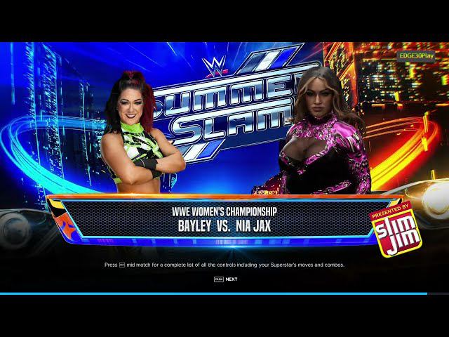 WWE2K24 Bayley (c) vs Nia Jax смотреть онлайн
