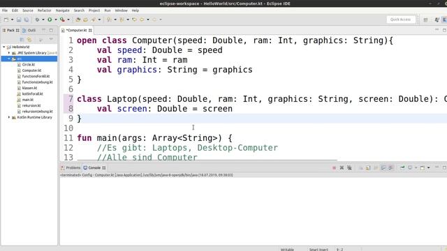 Kotlin für alle Tutorial #51 - Übung zu Vererbung смотреть онлайн