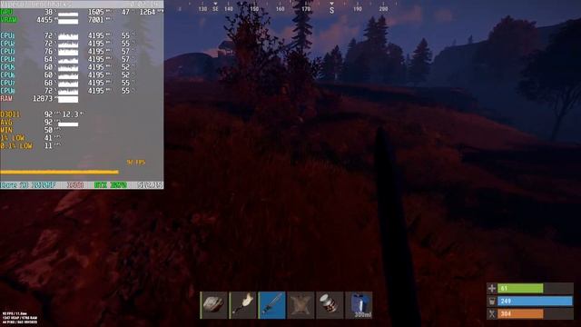 Core i3 10105F + RTX 3070 = RUST смотреть онлайн