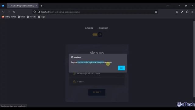 Login and registration form using PHP and MYSQL смотреть онлайн