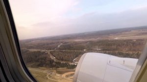 Взлет в Национальном аэропорту Минск. Набор высоты. Авиакомпания Белавиа. Минск - Москва (Жуковский