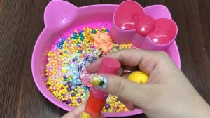 Special Series Hello Kitty Slime | Mixing Too Many Things into Clear Slime | Satisfying Video