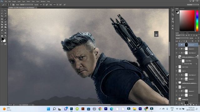 Blend Photos and Sharpen to Make Movie Poster in Photoshop | zubtech смотреть онлайн