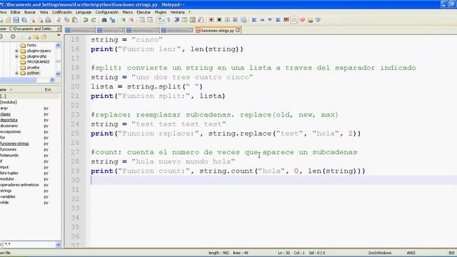 Tutorial de Python parte 17 - Funciones útiles para strings смотреть онлайн