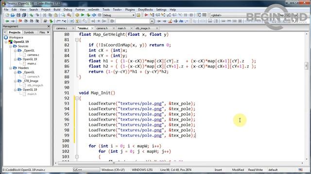 OpenGL - Урок 19 - Создаем локацию. Добавляем освещение, текстуры и объекты. смотреть онлайн