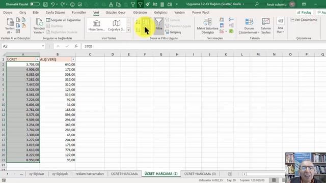 Excel XY Dağılım Grafikleri смотреть онлайн