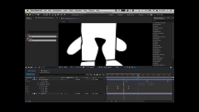 Шейповая анимация в After Effects. Как анимировать персонажа. Экспорт шейпов. Моушн дизайн смотреть онлайн
