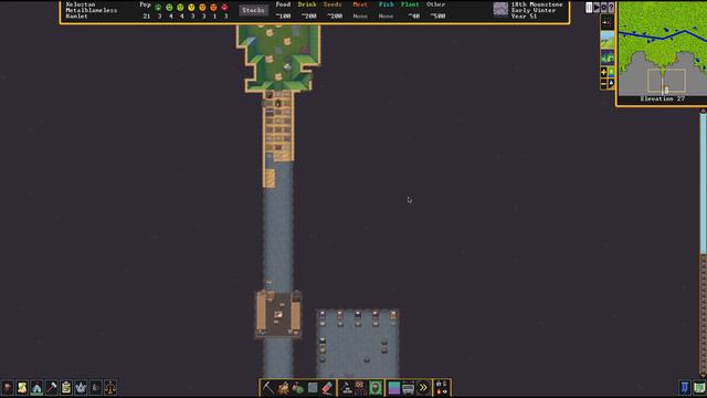 Dwarf Fortress - Без металла - #4 Таверна и бараки смотреть онлайн