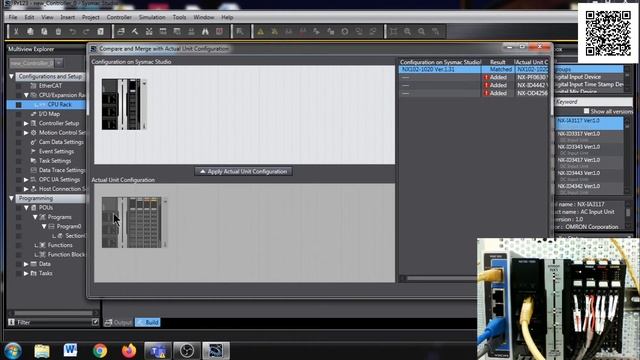 Быстрый старт в Sysmac Studio с ПЛК серии NX смотреть онлайн
