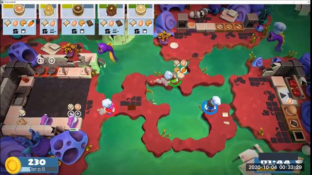 Overcooked 2 - Level 6-2 - 4 Stars - 3 players смотреть онлайн