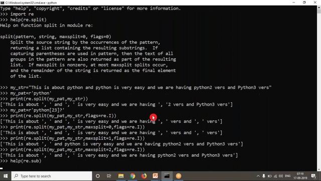 89.Complete Python Basics for Automation - Working with split, sub and subn Operations of re module смотреть онлайн