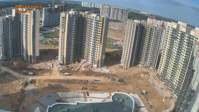 Строительство Переделкино Ближнее. Запись с web камеры. 02-08 июля 2014г смотреть онлайн