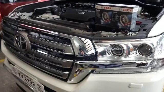 BOSCH Europa Horn Silver on Land Cruiser LC200 2018 смотреть онлайн