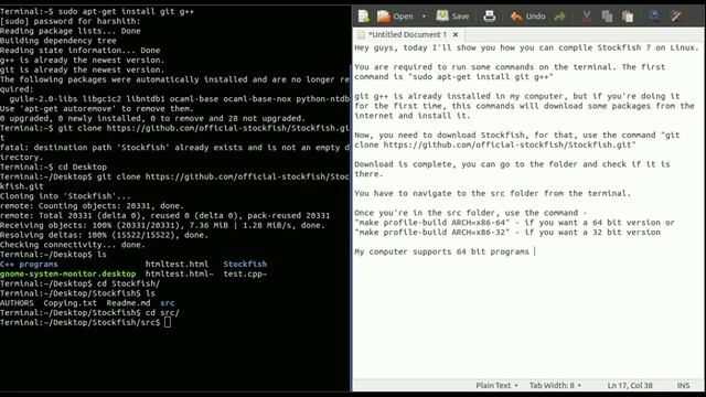 How to compile Stockfish on Linux смотреть онлайн