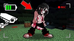 Слежу за ДЖЕФФ УБИЙЦА ФНФ через камеру в майнкрафт ! JEFF THE KILLER MINECRAFT