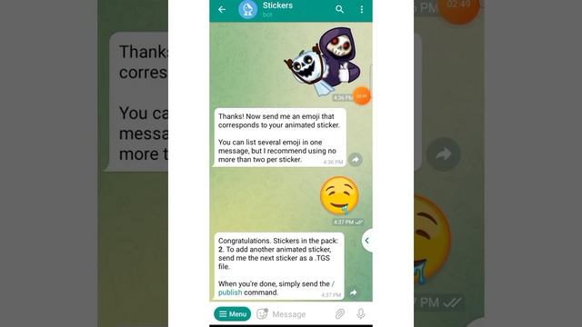 How to Create Animated Sticker in telegram || Android or Any || Learning Bots смотреть онлайн