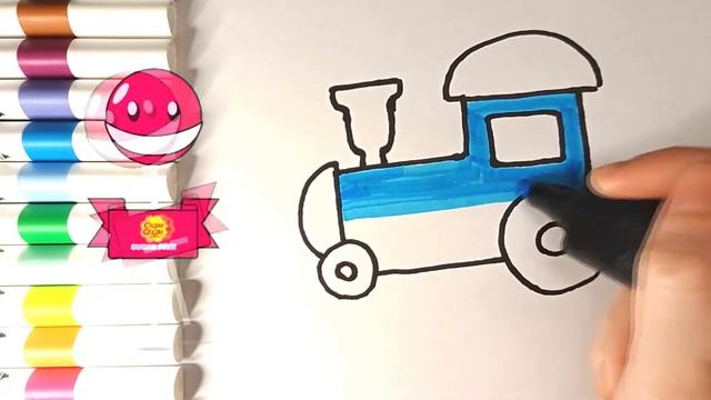 #суретсалу #суретбояу #түстерar Drawing TRAIN for kids / Bolalar uchun poezdni qanday chizish oson смотреть онлайн
