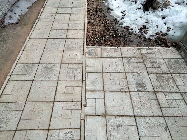 ДОРОЖКИ ИЗ ТРОТУАРНОЙ ПЛИТКИ ВЕСНОЙ смотреть онлайн