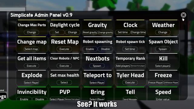 How to open Admin Panel in Voxel Destruction Physics (Roblox) смотреть онлайн