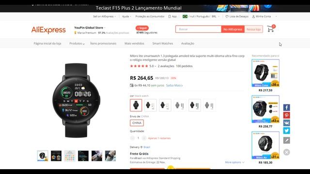 HIPER PROMOÇÃO ALIEXPRESS em SMARTWATCHES DESEJADOS / PRODUTOS DA XIAOMI por R$10 смотреть онлайн