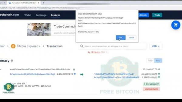 Blockchain unconfirmed transaction free script