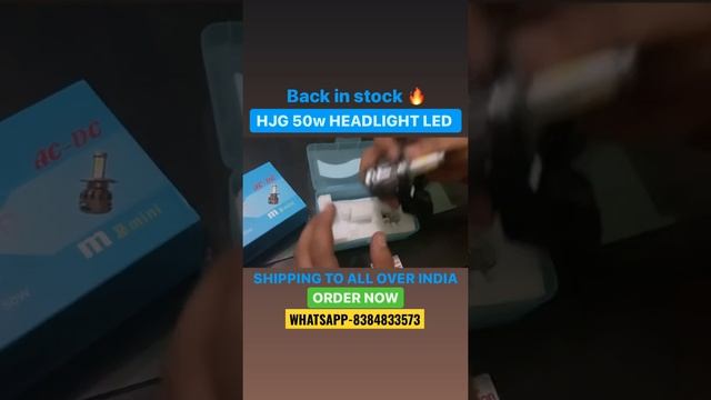 HJG 50W HEADLIGHT LED | UNIVERSAL FOR ALL MOTORCYCLES AND SCOOTERS смотреть онлайн