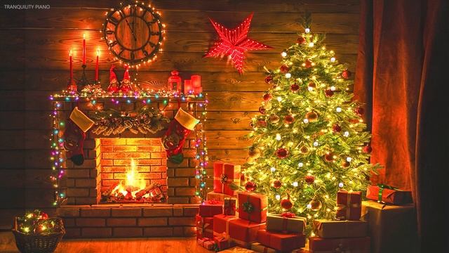 Relaxing Christmas Ambience ? Heavenly Christmas Music 2024, Christmas Fireplace #2 смотреть онлайн