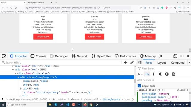 Price Section Create a responsive website with SASS & Flexbox Part 13 смотреть онлайн