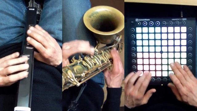 Pitch to CV tracking with a saxophone and Cardinal alongside Drumgizmo смотреть онлайн