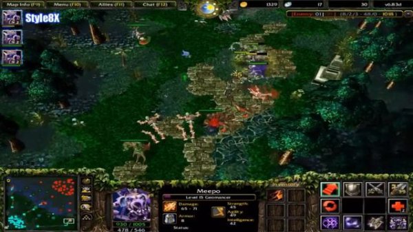DotA 1 Geomancer Meepo Beyond GODLIKE-DotA 6.83d Style8x