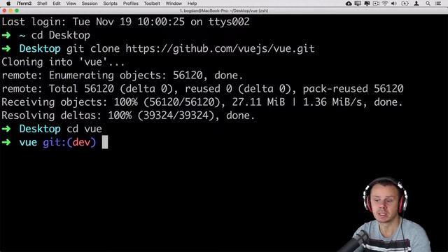 Cloning one of the public repositories | Advanced Git - 01 смотреть онлайн