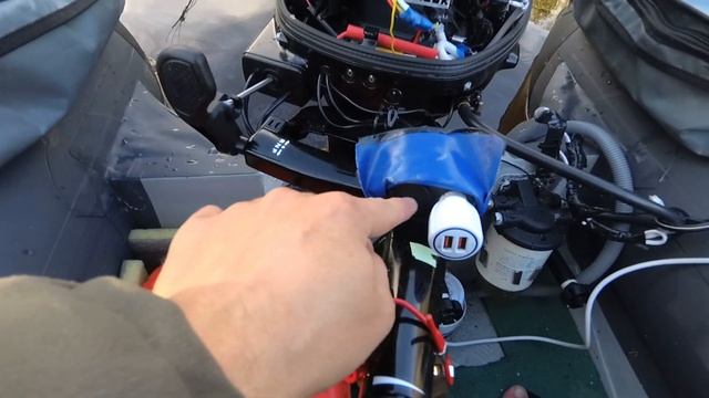 электрификация лодочного мотора suzuki 9.9df 20as , реле без аккумулятора. Освещение в лодку смотреть онлайн
