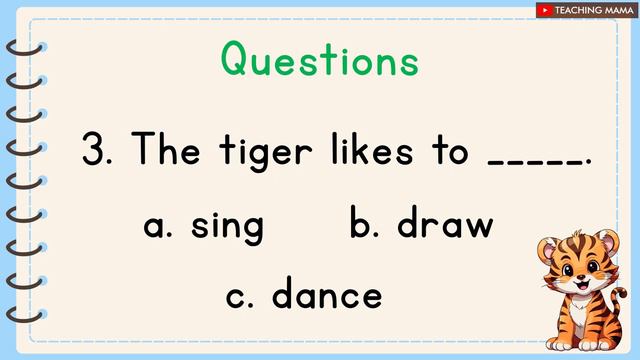 READING COMPREHENSION ENGLISH PRACTICE READING FOR KIDS