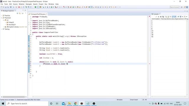 #28 Compare Text File java programming #java #interviewquestion смотреть онлайн