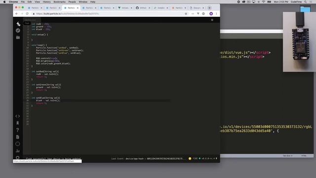 Controlling a Particle Photon with Javascript, Part 7: Keyboard Control and Sliders смотреть онлайн