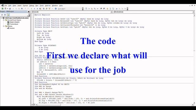 Excel Macro - Get the hex code of each pixel of a photo смотреть онлайн
